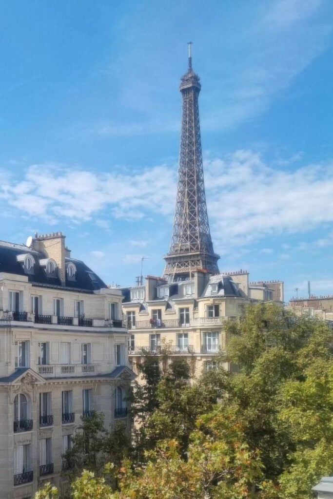 Hotel Kensington in Paris with Eiffel Tower View