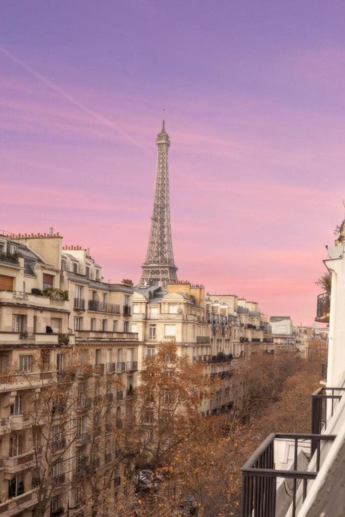 Hotel de la Bourdonnais Paris with Eiffel Tower View