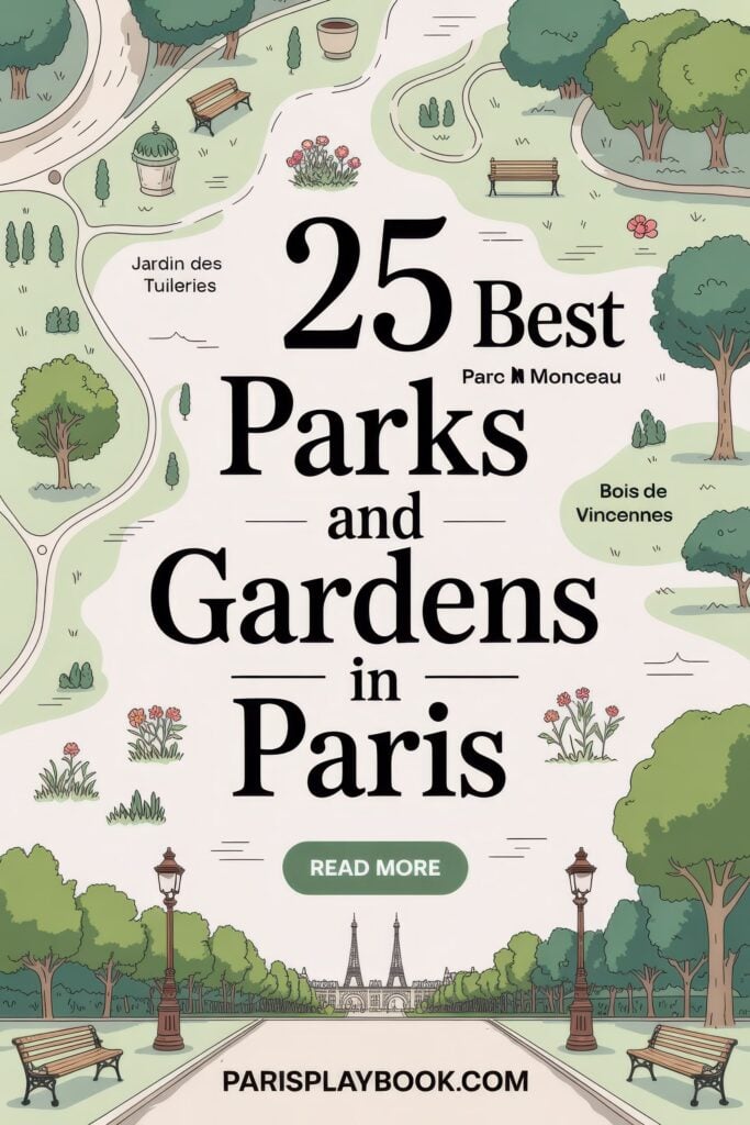 Best Paris Parks Pinterest Pin