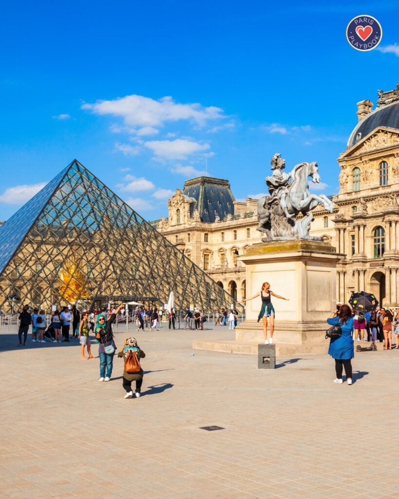 Louvre Museum in Summer