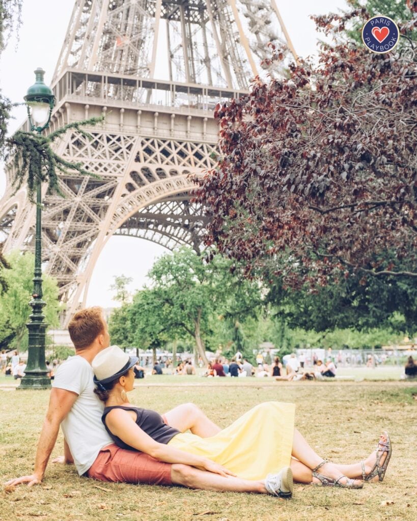 Romantic Champagne Picnic by the Eiffel Tower