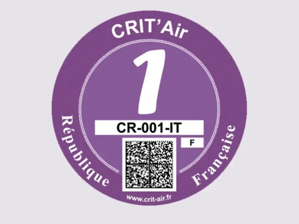 Crit'Air sticker