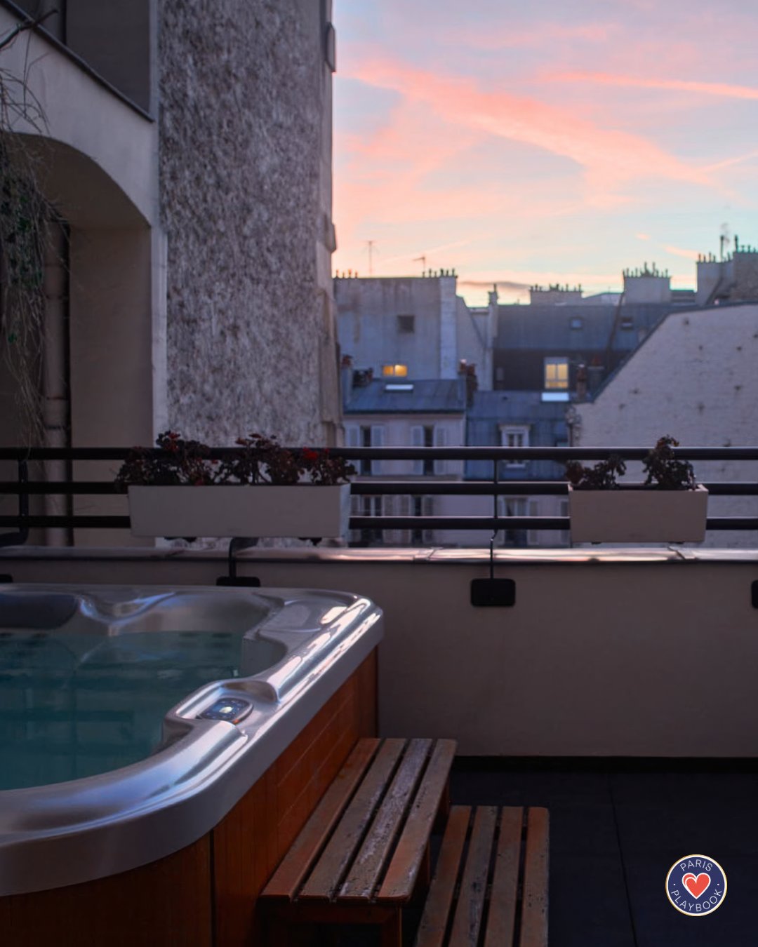View of 15 Best Paris Hotels with In-Room Hot Tubs and Jacuzzis - Paris Playbook