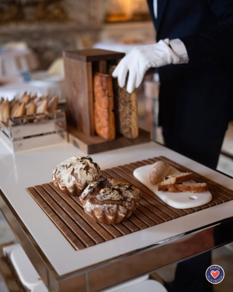 Bread course at Le Meurice Alain Ducasse 