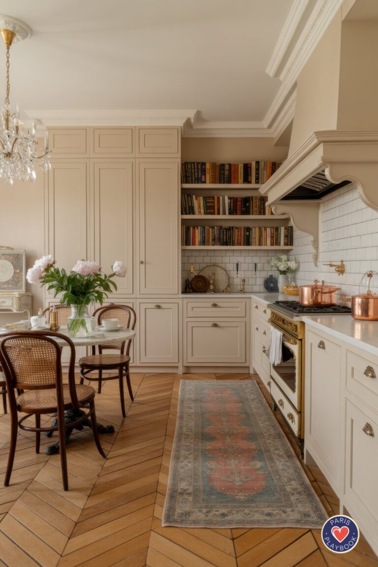 36+ Paris Kitchen Ideas: Checkered Floors, Bistro Chairs and More