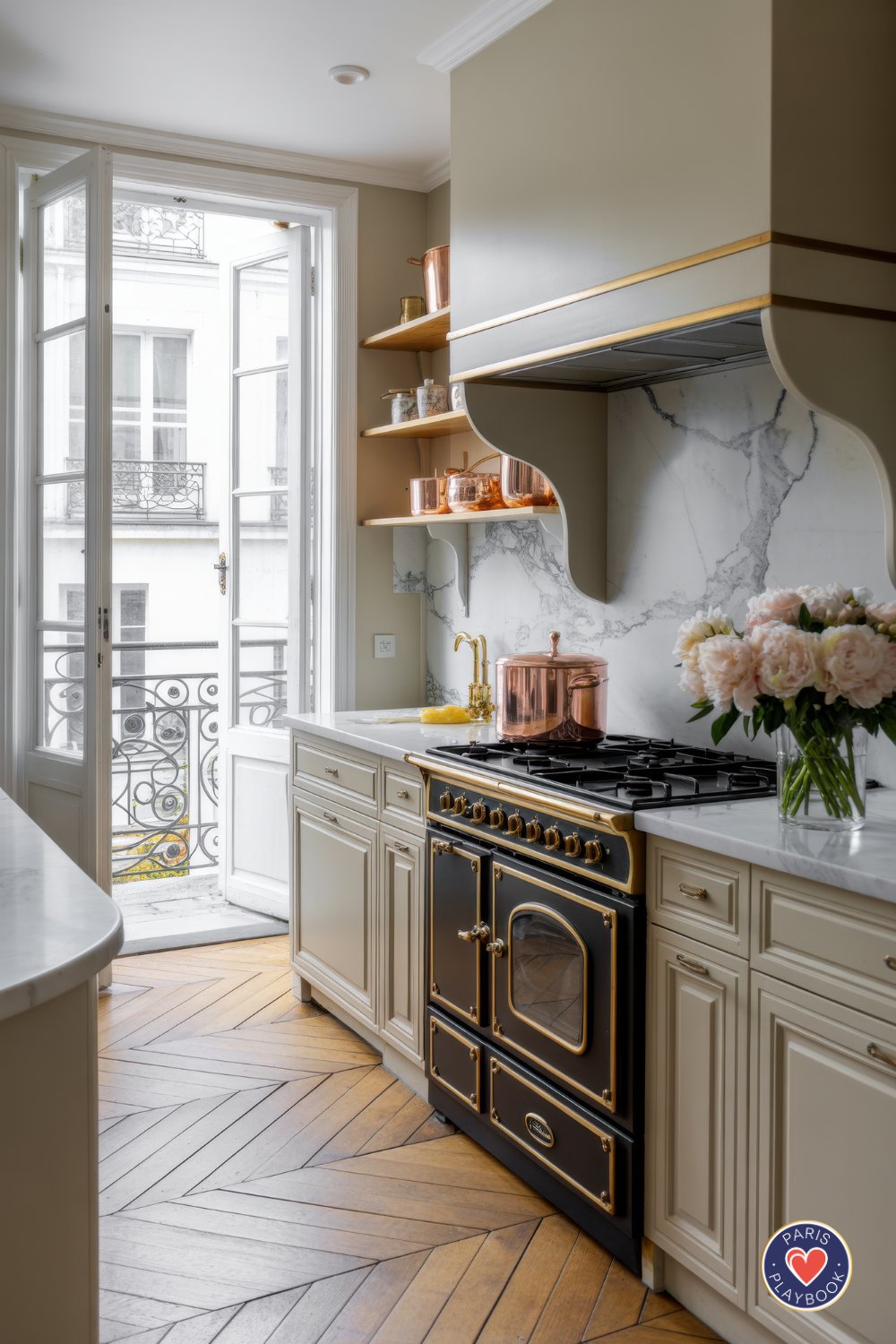 36+ Paris Kitchen Ideas: Checkered Floors, Bistro Chairs and More
