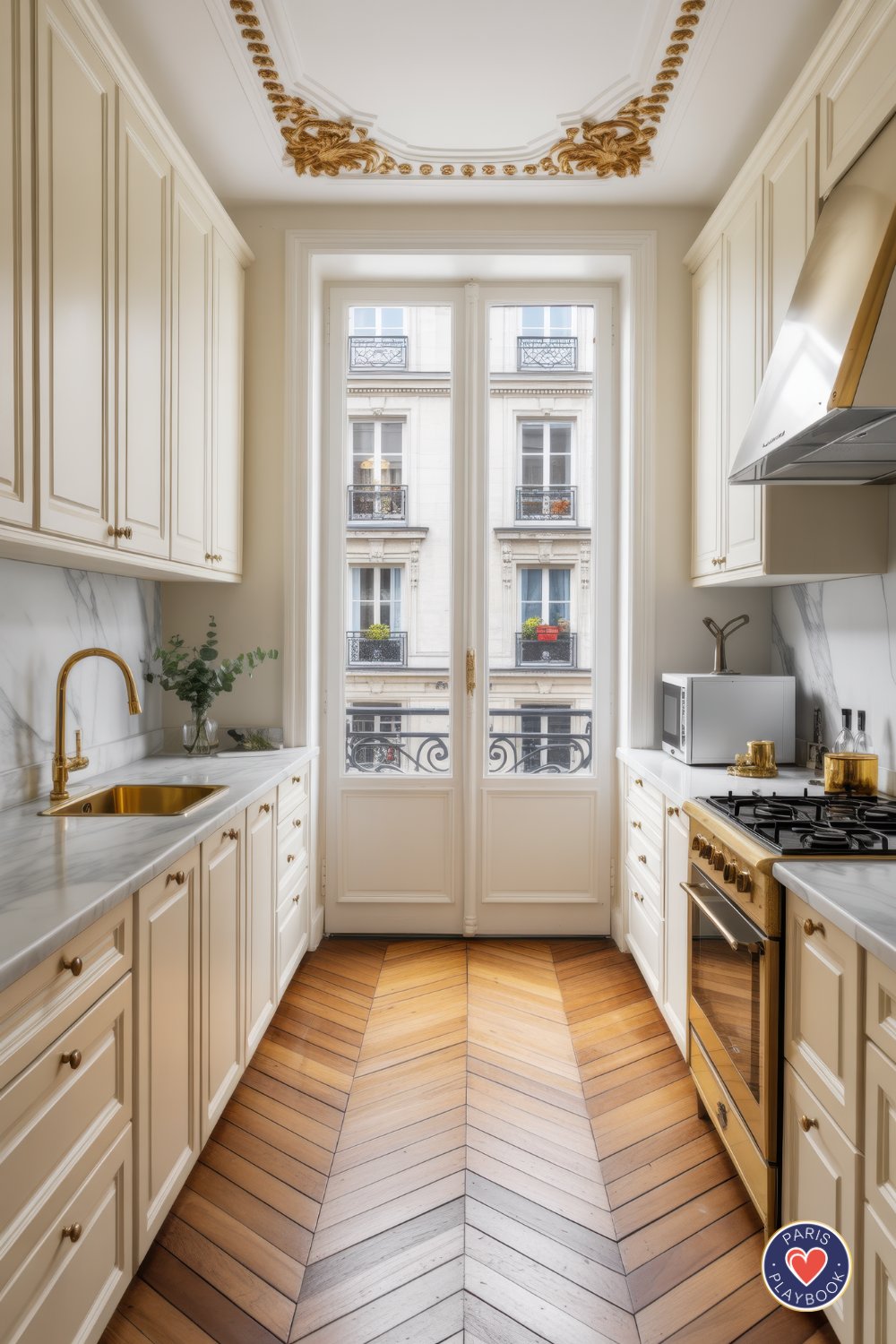 36+ Paris Kitchen Ideas: Checkered Floors, Bistro Chairs and More