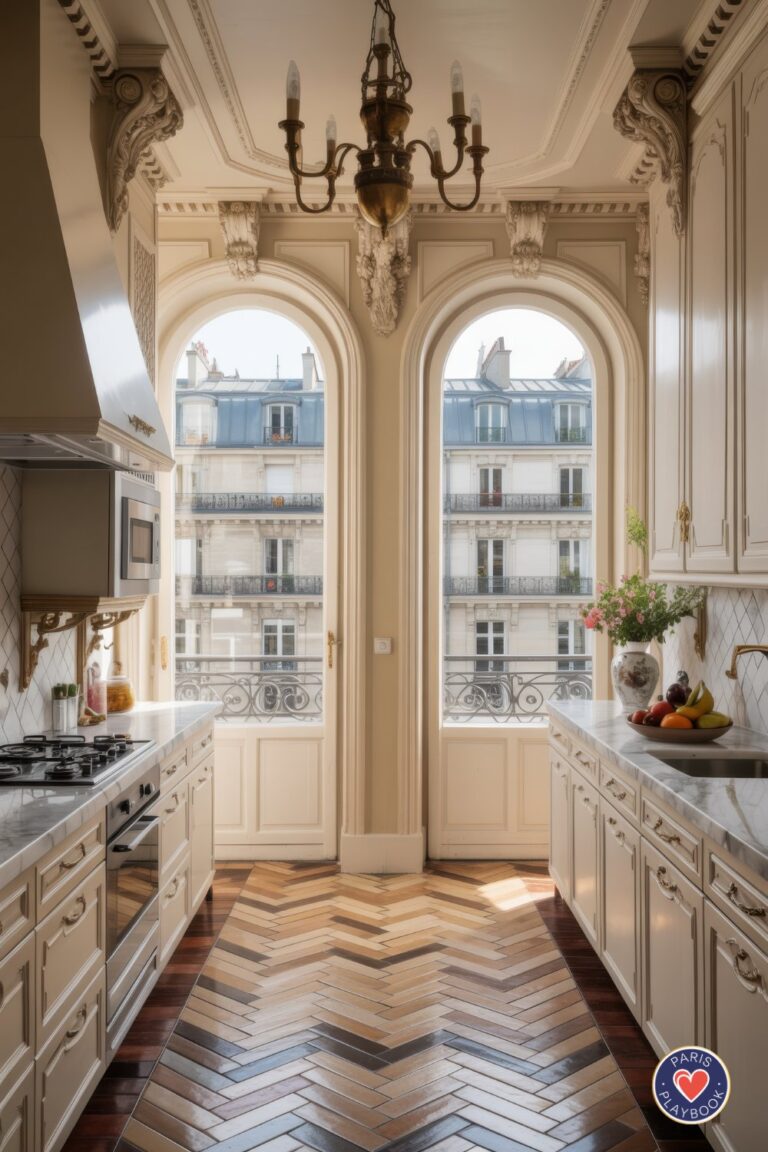 36+ Paris Kitchen Ideas: Checkered Floors, Bistro Chairs and More