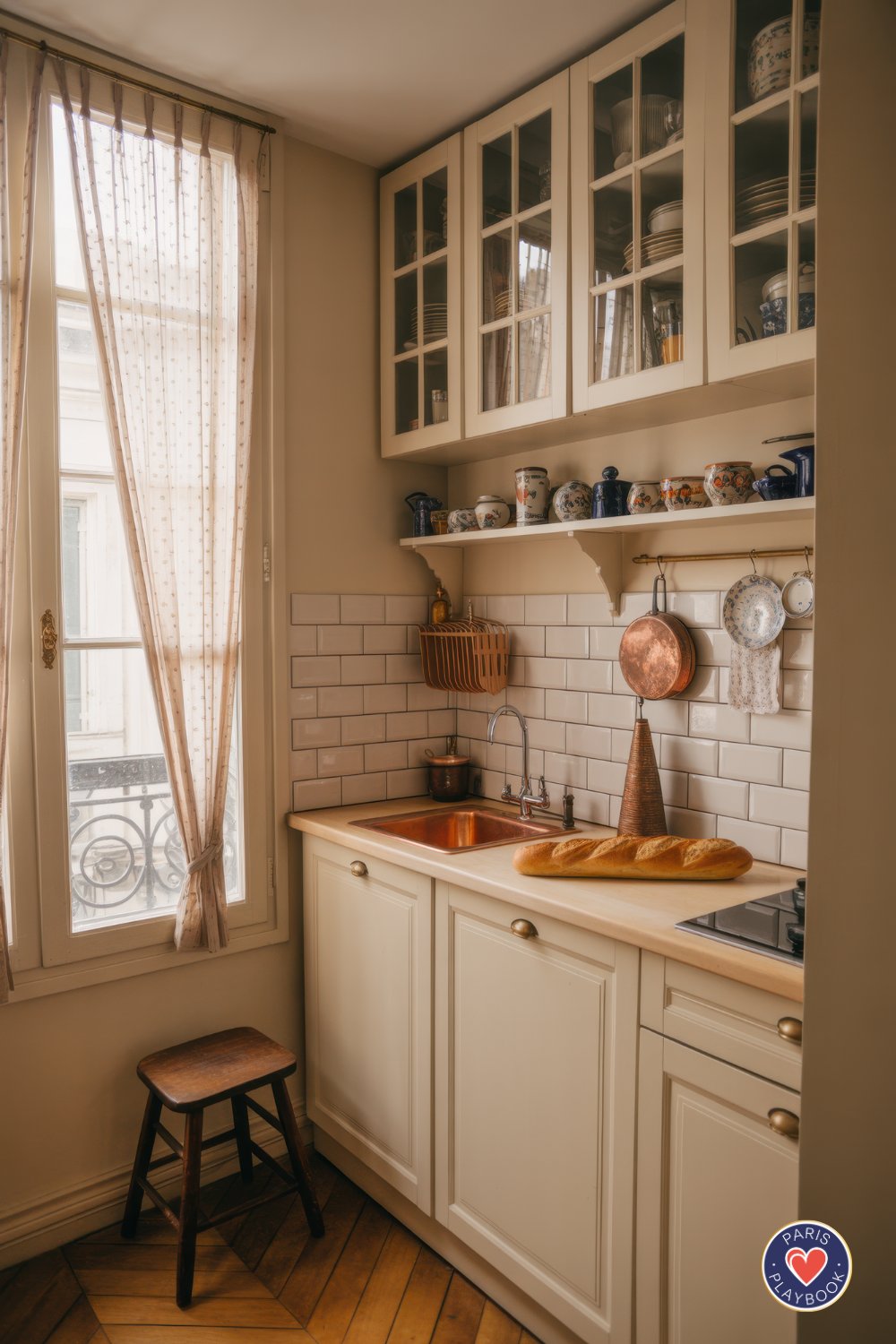 36+ Paris Kitchen Ideas: Checkered Floors, Bistro Chairs and More